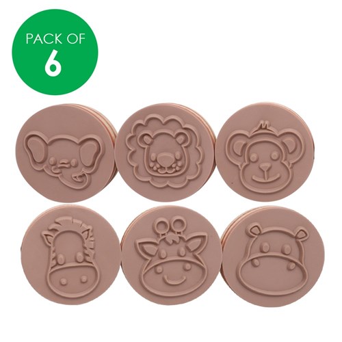 Wooden Stamps - Jungle Animals - Pack of 6