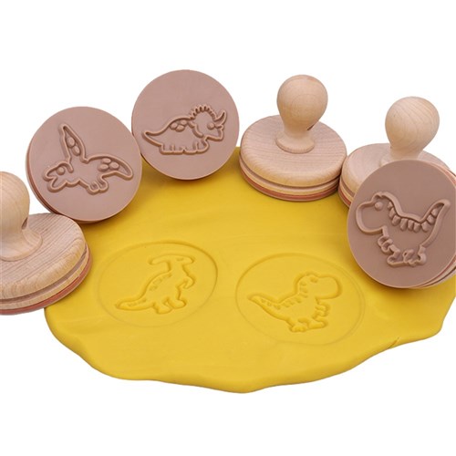 Wooden Stamps - Dinosaurs - Pack of 6