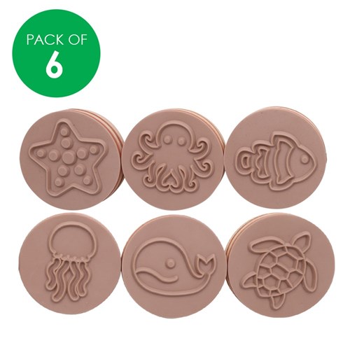 Wooden Stamps - Sea Animals - Pack of 6