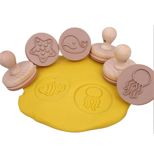 Wooden Stamps - Sea Animals - Pack of 6