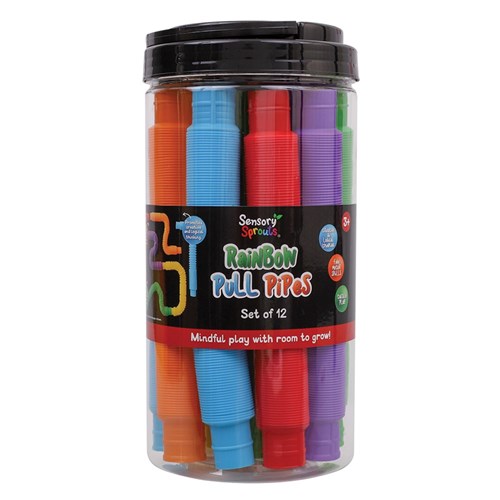Rainbow Pull Pipes - Pack of 12