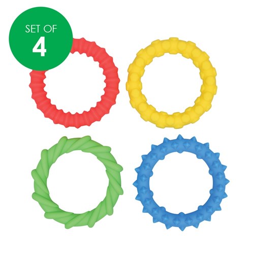 Textured Fidget Bracelets - Pack of 4