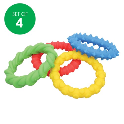 Textured Fidget Bracelets - Pack of 4