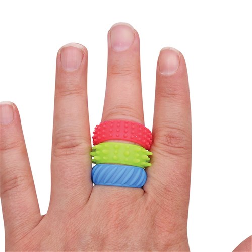 Textured Fidget Rings - Pack of 12