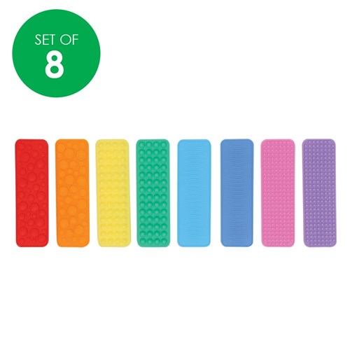 Textured Fidget Strips - Pack of 8