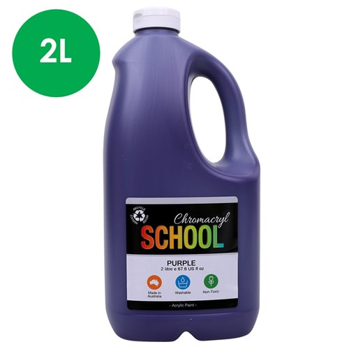 Chromacryl School Acrylic Paint - Purple - 2L