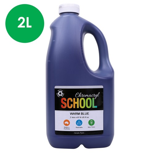 Chromacryl School Acrylic Paint - Warm Blue - 2L