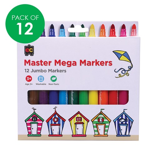 EC Master Mega Markers - Pack of 12