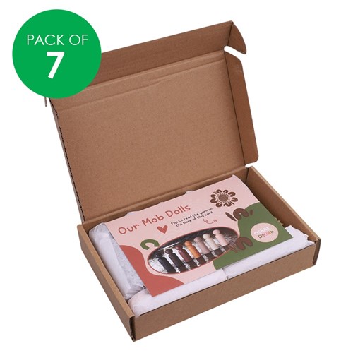 Our Mob Wooden Dolls - Pack of 7