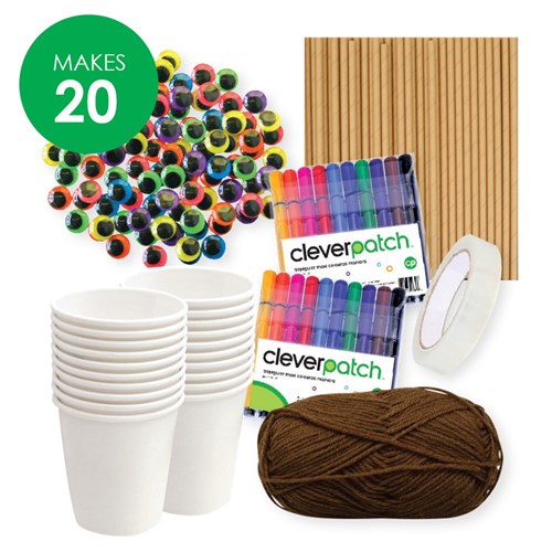 Wild Paper Cup Puppets Group Pack