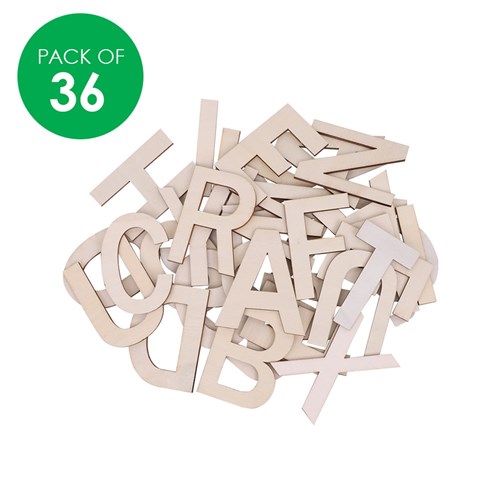 Wooden Alphabet - Uppercase - Pack of 36