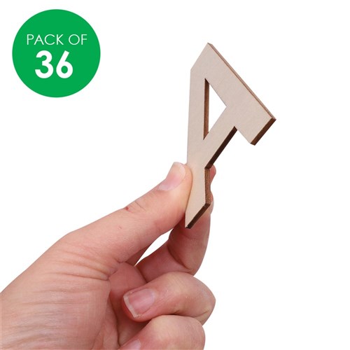 Wooden Alphabet - Uppercase - Pack of 36