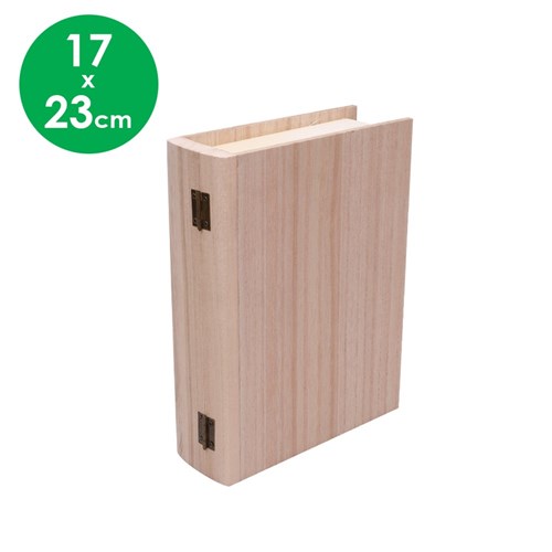 Wooden Book Box - 17 x 23cm - Each