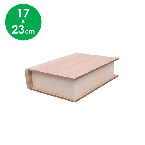Wooden Book Box - 17 x 23cm - Each