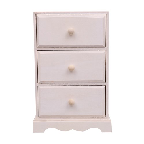 Small Wooden Chest Of Drawers - 3 Drawers