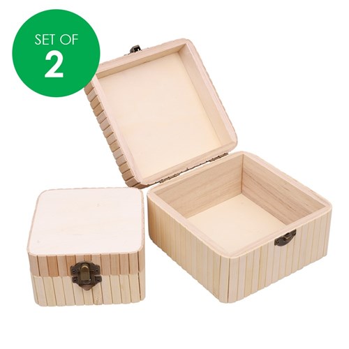 Bamboo Boxes - Square - Set of 2