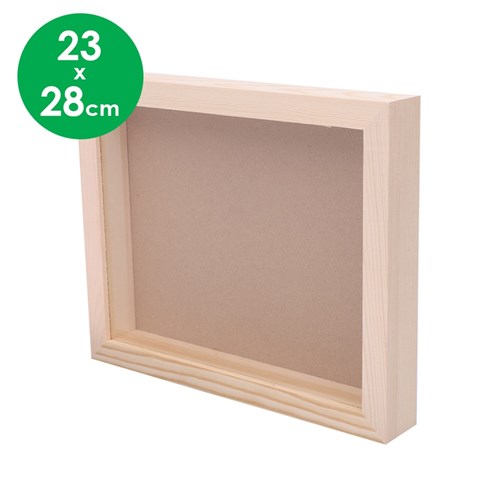 Wooden Rectangle Memory Box Frame - 23 x 28cm - Each