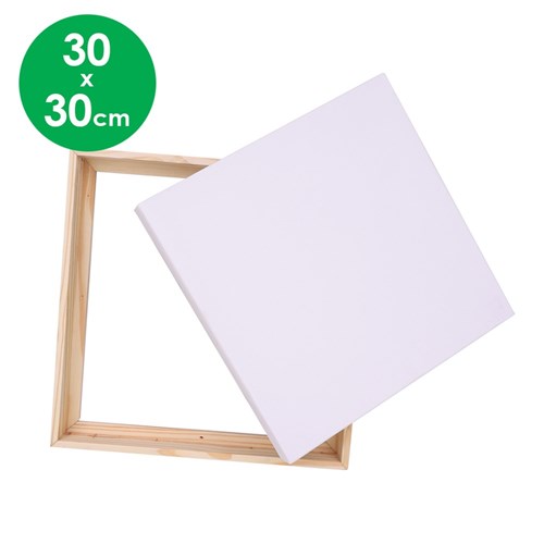 Stretched Canvas with Wooden Frame - 30 x 30cm