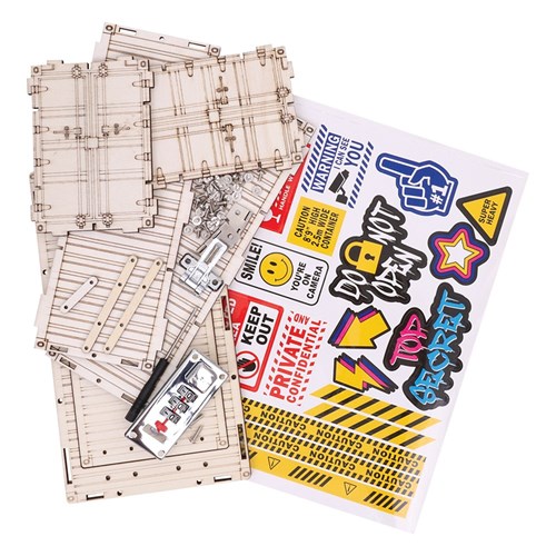 Wooden Lock Box Construction Kit - Each