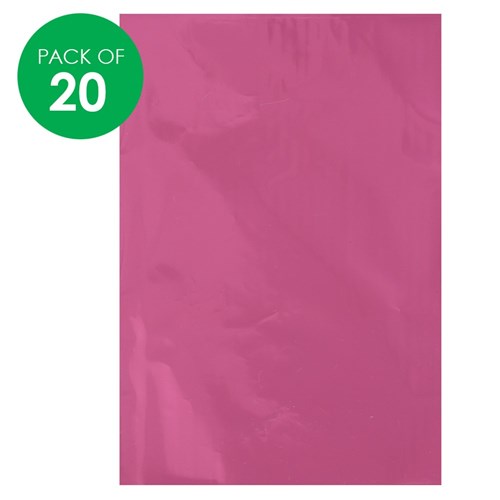 Foil Art Sheets - Pink - Pack of 20