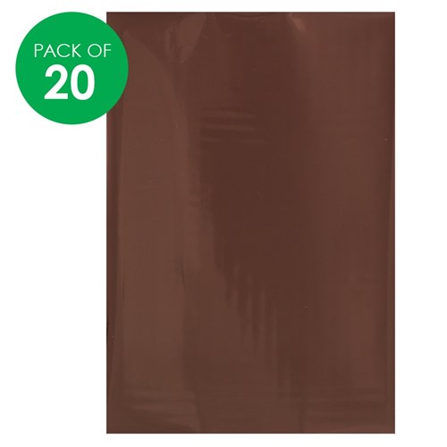 Foil Art Sheets - Brown - Pack of 20
