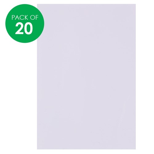 Foil Art Sheets - White - Pack of 20