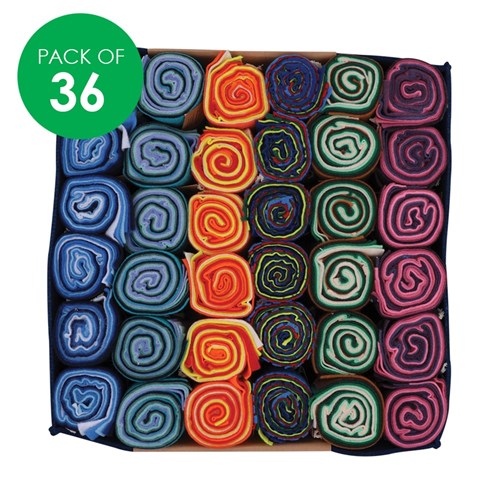 Felt Jelly Rolls - Assorted - Pack of 36