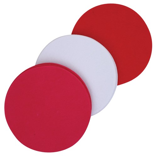 Felt Circles - Red White Pink - 20cm - Pack of 36
