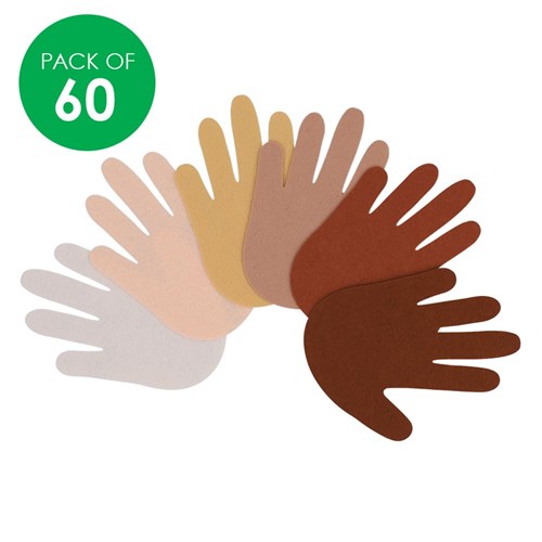 Felt Hands - Multicultural - Pack of 60