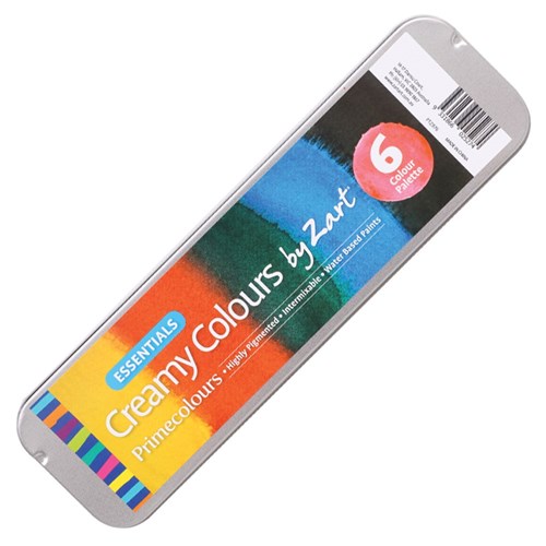 Creamy Colours Watercolour Palette - Primary Colours - 6 Well