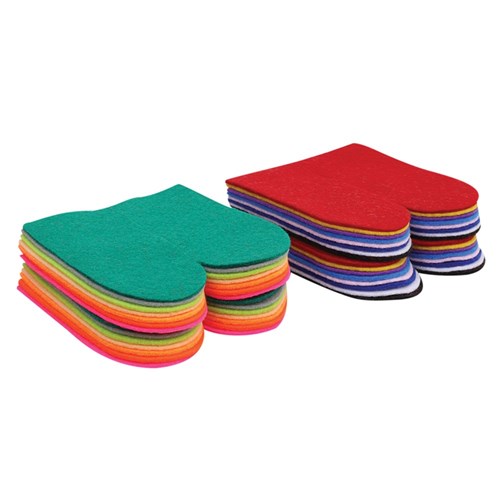 Felt Finger Puppets - Assorted Colours - Pack of 30