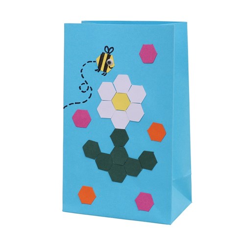 Cardboard Mosaic Hexagons - 250g Pack