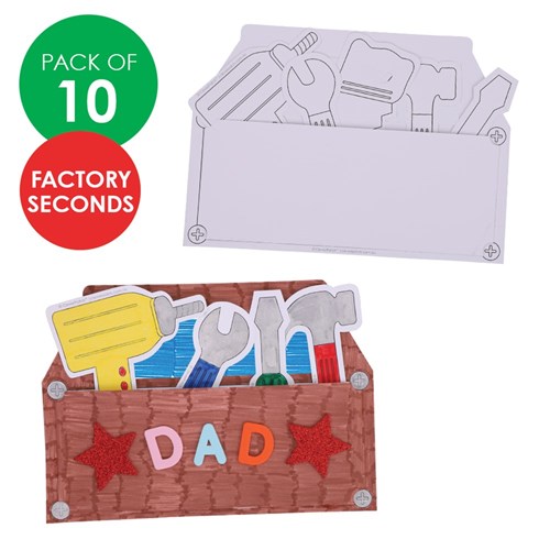 FACTORY SECONDS Cardboard Tool Boxes & Tools - Pack of 10
