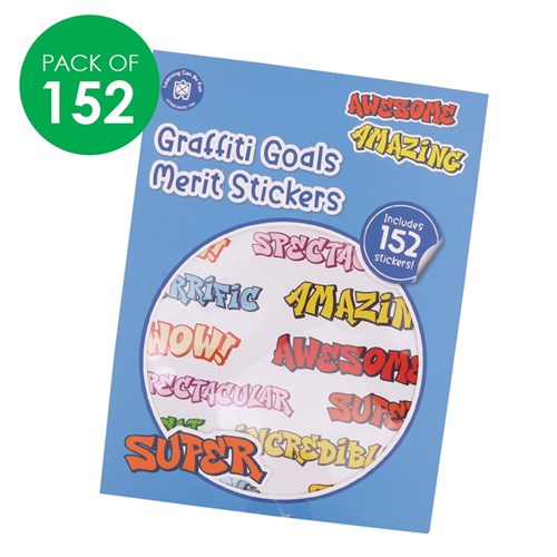 Merit Sticker Book - Graffiti Goals - Pack of 152