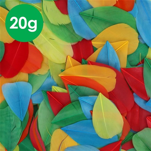 Trimmed Feathers - Bright - 20g Pack