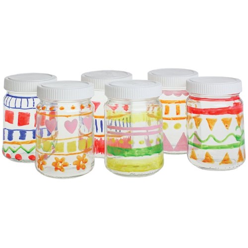 Colourful Glass Jars