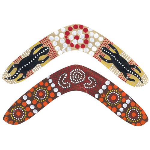 Cardboard Boomerangs NAIDOC Week CleverPatch Art & Craft Supplies