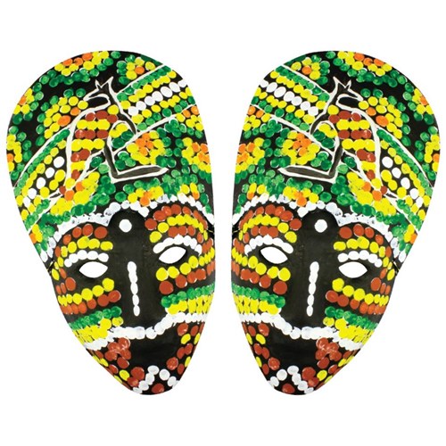 Indigenous Australian Mask NAIDOC Week CleverPatch Art & Craft