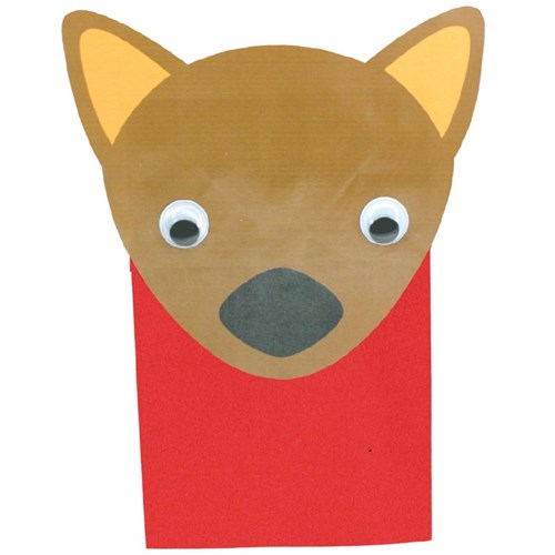 Wombat Paper Bag Puppet