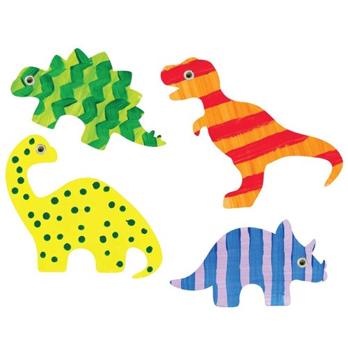 Cardboard Dinosaur Shapes