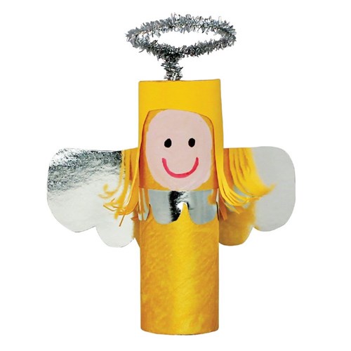 Christmas Cardboard Roll Angel