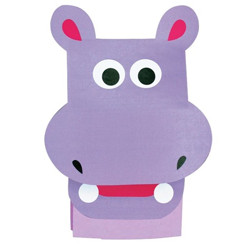 Hippo Paper Bag Puppet