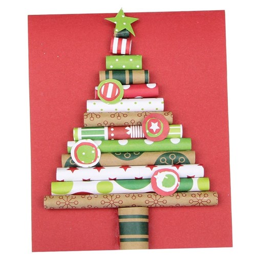 Rolled Paper Tree Card