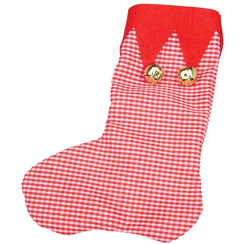 Checked Christmas Stocking