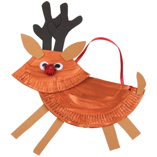 Paper Plate Reindeer