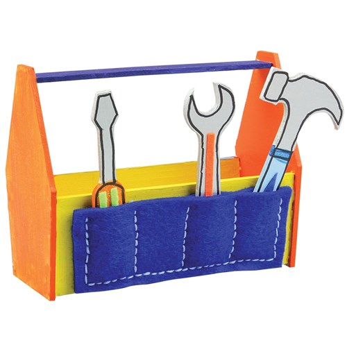Wooden Tool Box with Tool Belt