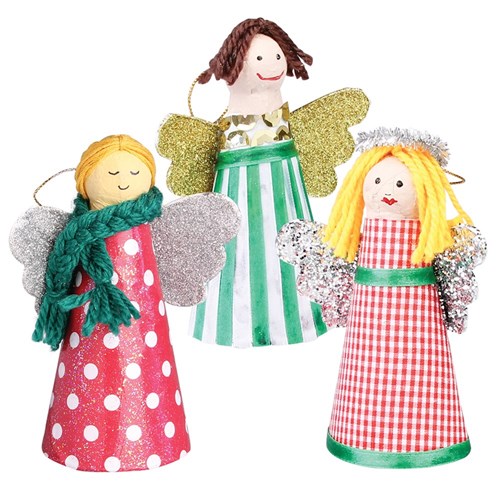 Christmas Papier Mache Angels