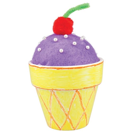 Flowerpot Ice Cream Pin Cushion