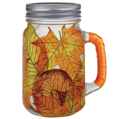 Halloween Glass Mason Mug