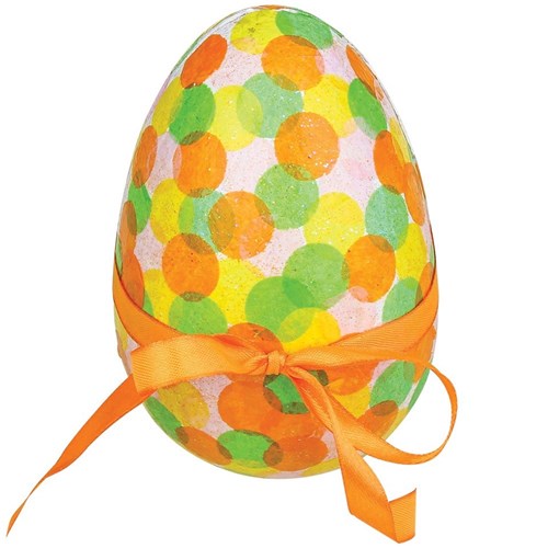 Confetti Papier Mache Egg Canister